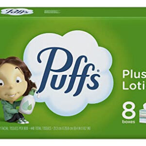 Loção De Lenços Faciais Puffs Plus, 3 Pacotes De 448 Unidade