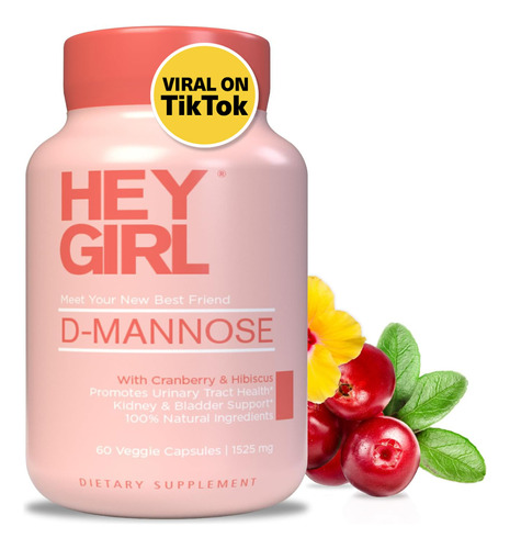 Cápsulas De D-manose Do Suplemento Uti Hey Girl Nutrition