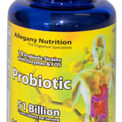 Probiótico Allegany Nutrition 60 Cápsulas 51 Bilhões