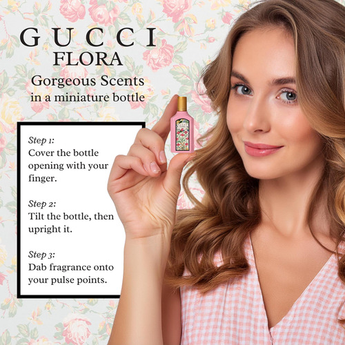 Conjunto De Perfumes Gucci Flora Para Mulheres Mini Splashes - Imagem 6
