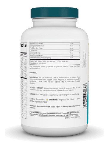 Suplementos: Cápsulas Source Naturals Wellness Formula 240 C - Imagem 3