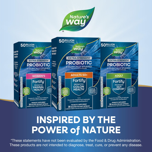 Suplemento Nature's Way Fortify Extra Strength 50+ Probiótic - Imagem 7
