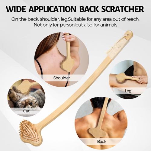 Back Scratcher Nurender Bambu Estendido De Grandes Dimensões - Imagem 5