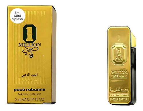 Perfume Paco Rabanne 1 Million Golden Oud Parfum Intense 5ml