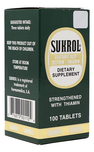 Suplemento Vitamínico Sukrol Improve Healthy Brain 100 Compr - Imagem 3