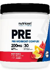 Complexo Pré-treino Em Pó Nutricost, 30 Porções, Ponche De F - Imagem 2