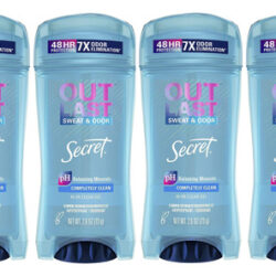 Desodorante Antitranspirante Secret Outlast Clear Gel 75ml X
