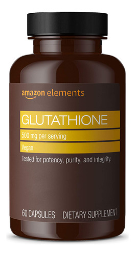 Suplemento Amazon Elements Glutationa 500 Mg 60 Cápsulas