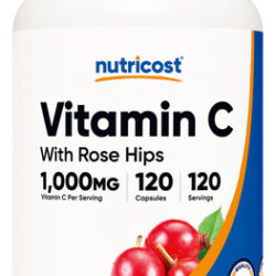 Suplemento Nutricost De Vitamina C Com Roseira Brava 1025 Mg