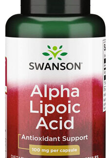 Suplemento De Ácido Alfa Lipóico Swanson 100mg 120 Cápsulas