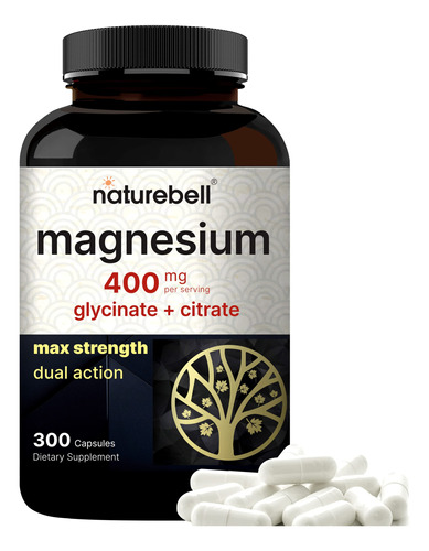 Suplemento Naturebell Magnesium Complex 400 Mg 300 Cápsulas