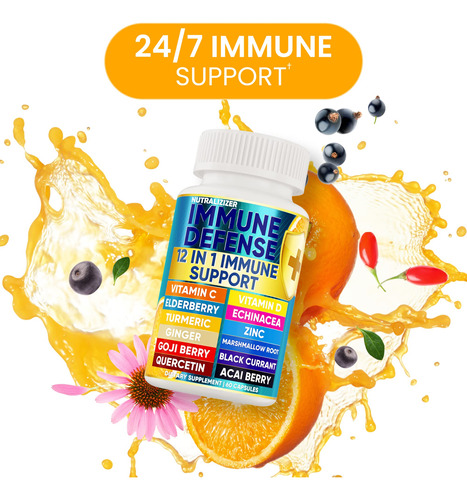 Nutralizador De Vitaminas De Defesa Imune 12 Em 1 Premium 30 - Imagem 6