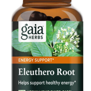 Suplemento Gaia Herbs Eleuthero Root Energy 60 Cápsulas Vega