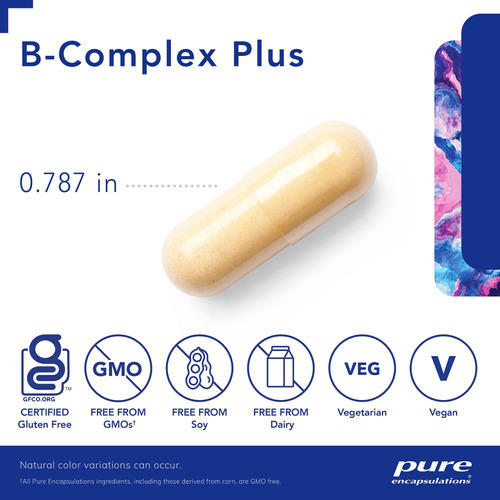 Vitamin B-complex Plus 120 Cápsulas, Encapsulamentos Puros - Imagem 3