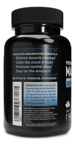 Suplemento Zeal Naturals Magnésio Quelatado 400 Mg 180 Cápsu - Imagem 5