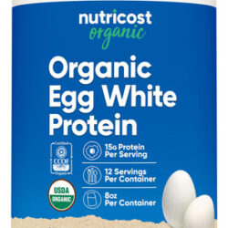 Proteína Em Pó Nutricost Organic Ovo Clara 240ml 15g/porção