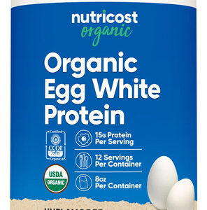 Proteína Em Pó Nutricost Organic Ovo Clara 240ml 15g/porção