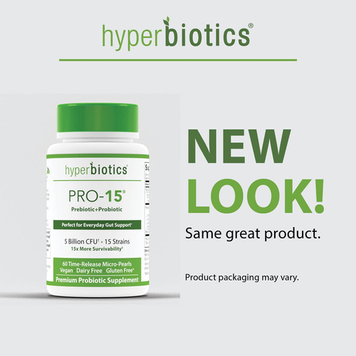 Suplemento Hyperbiotics Pro 15 Probiótico Vegano 60 Comprimi - Imagem 4