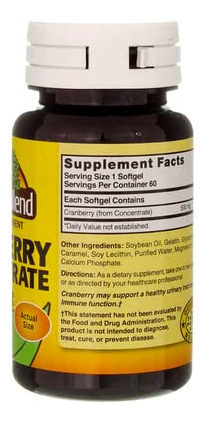 Suplemento Nature"s Blend Concentrado De Cranberry 500mg 60 - Imagem 9