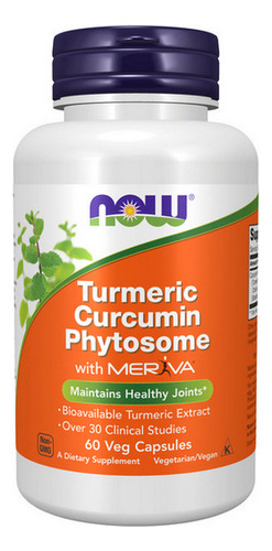 Fitossoma De Curcumina 500 Mg 60 Cápsulas Da Now Foods