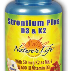Strontium Plus D&k 60 Comprimidos Da Nature's Life