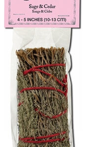 Smudge Wand Sage/cedar, 1 Pacote Da Sage Spirit