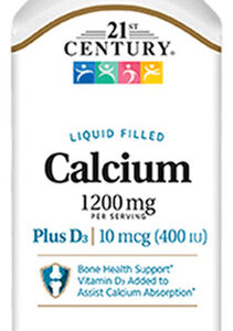 Cálcio Preenchido Com Líquido Do Século 21 1200 Mg + D3 90 C