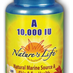 Vitamin A 10,000 Iu 100 Caps By Nature's Life