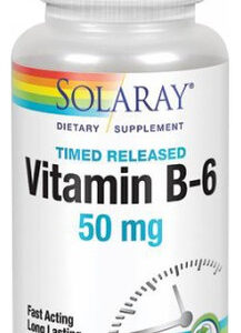 Vitamina B-6 50 Mg 60 Cápsulas Da Solaray