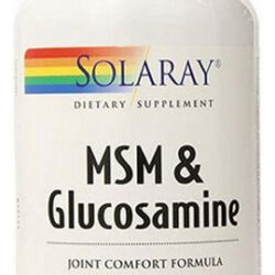 Msm E Glucosamina 180 Cápsulas Da Solaray