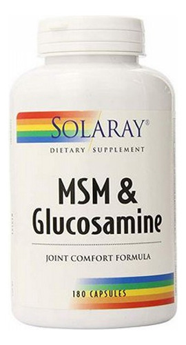 Msm E Glucosamina 180 Cápsulas Da Solaray