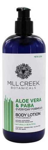 Loção De Aloe Vera E Paba 14 Fl Oz Da Mill Creek Botanicals