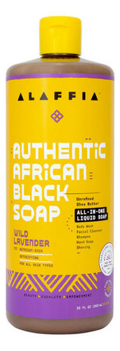 Sabonete Preto Africano Autêntico Wild Lavender 32 Onças Da
