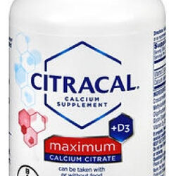 Suplementos De Citrato De Cálcio Com Cápsulas Revestidas De