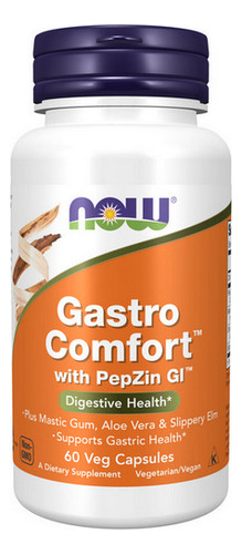 Gastro Comfort Com Pepzin Gi 60 Cápsulas Vegetarianas Da Now