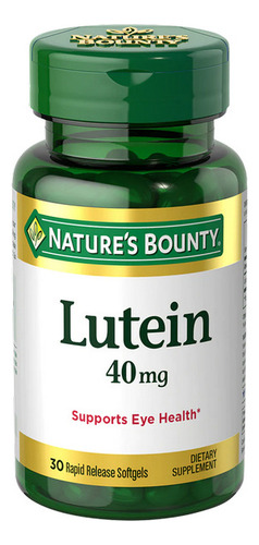 Nature's Bounty Luteína 40 Mg 30 Cápsulas Gelatinosas Da Nat