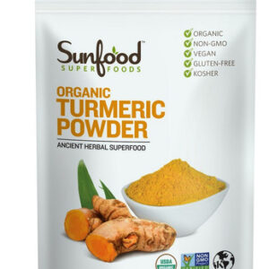 Organic Turmeric Powder 4 Oz By Sunfood Superfoods