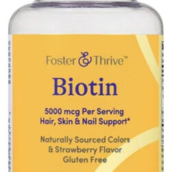 Biotin Gummies 5000 Mcg 60 Count By Foster And Thrive