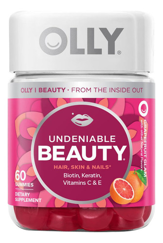 Unegable Beauty Gummies Grapefruit Glam 60 Guumies Da Olly