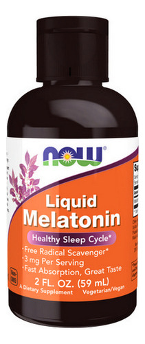 Melatonina Líquida 3 Mg 2 Onças | By Now Foods