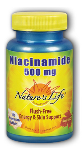 Niacinamide 500 Mg 100 Tabs By Nature's Life