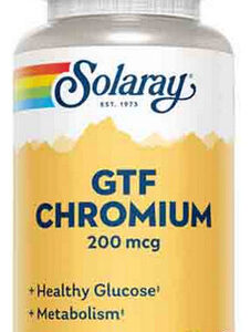 Gtf Chromium 200 Mcg 100 Cápsulas Da Solaray