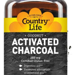 Carvão Ativado 260 Mg 180 Cápsulas By Country Life