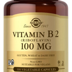 Vitamina B2 (riboflavina) 100 Mg 100 V, Cápsulas Da Solgar