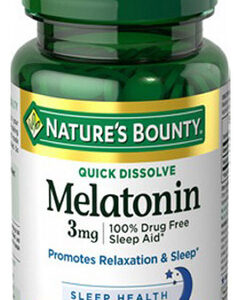 Quick Dissolve Melatonin 3 Mg 120 Tabs By Nature's Bounty