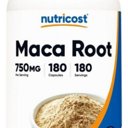 Cápsulas De Raiz De Maca 750 Mg 180 Unidades Da Nutricost