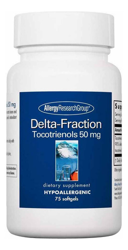 Tocotrienóis Delta-fraction 75 Cápsulas Gelatinosas Do Grupo