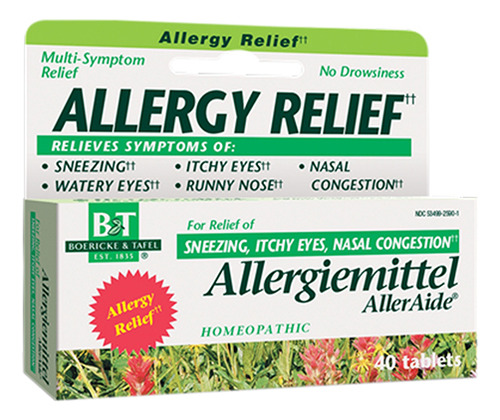 Allergiemittel Alleraide Blister Pak 40 Comprimidos Da Boeri