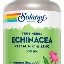 Echinacea Com Vitamina C E Zinco 100 Cápsulas Da Solaray