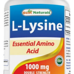 L-lisina 1000 Mg 180 Comprimidos Da Best Naturals